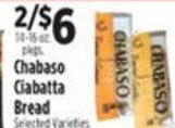 Pioneer Supermarkets Chabaso Ciabatta Bread offer