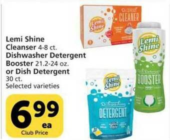 Vons Lemi Shine Cleanser Dishwasher Detergent Booster Or Dish Detergent offer