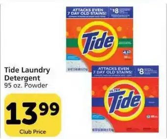 Vons Tide Laundry Detergent 95 Oz. Powder offer
