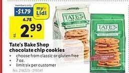 Lidl Tate's Bake Shop Chocolate Chip Cookies offer