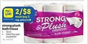 Lidl Strong Plush Bath Tissue offer