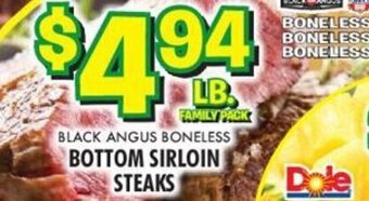 Miners County Market Bottom Sirloin Steaks offer