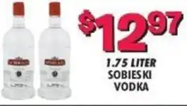 Miners County Market 1.75 Liter Sobies KI Vodka offer