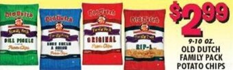 9-10 oz. Old Dutch Family Pack Potato Chips