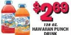 Miners County Market 128 oz. Hawaiian Punch Drink offer