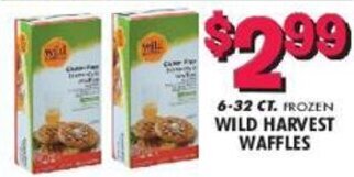 Miners County Market 6-32 ct. Wild Harvest Waffles offer