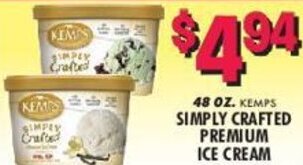 Miners County Market 48 oz. Simply Crafted Premium Ice Cream offer