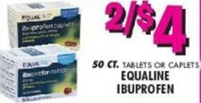 50 ct. Equaline Ibuprofen