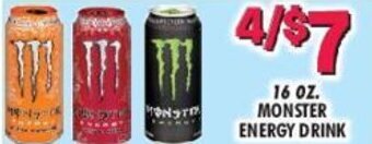 Miners County Market 16 oz. Monster Energy Drink offer