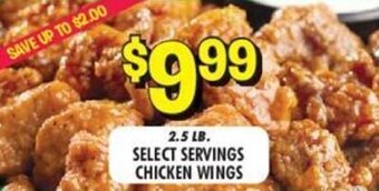 Miners County Market 2.5 Lb. Select Servings Chicken Wings offer