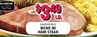 Miners County Market Bone in Ham Steak offer