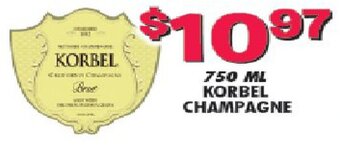 Miners County Market 750 ml Korbel Champagne offer