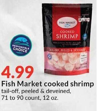 Hy-Vee Fish Market Cooked Shrimp offer