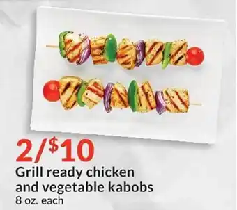 Hy-Vee Grill Ready Chicken And Vegetable Kabobs offer