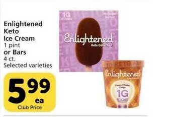 Pavilions Enlightened Keto Ice Cream Or Bars offer