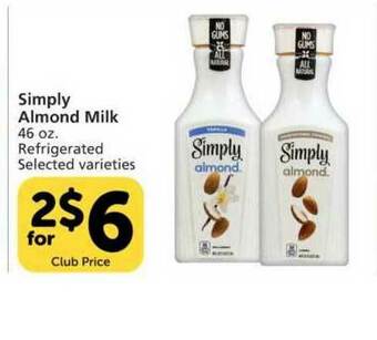 Pavilions Simply Almond Milk offer