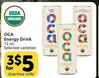 Pavilions Oca Energy Drink offer