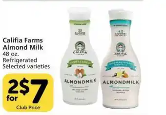 Pavilions Califia Farms Almond Milk offer
