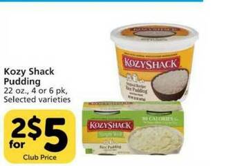 Pavilions Kozy Shack Pudding offer