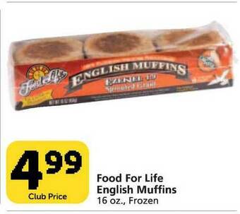 Pavilions Food For Life English Muffins offer