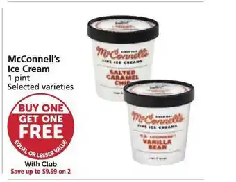 Pavilions Mcconnell's Ice Cream offer