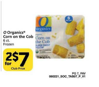 Pavilions O Organics Corn On The Cob offer