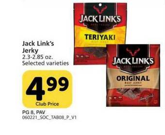 Pavilions Jack Link's Jerky offer