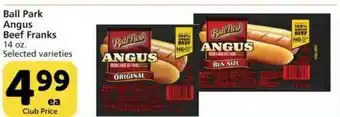 Vons Ball Park Angus Beef Franks offer