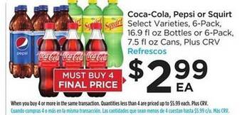 Foods Co Coca-cola Pepsi Or Squirt offer