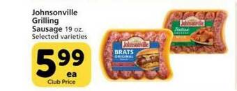 Vons Johnsonville Grilling Sausage offer