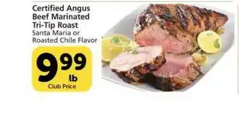 Vons Certified Angus Beef Marinated Tri-tip Roast offer