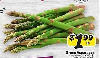 Winn Dixie Green Asparagus offer
