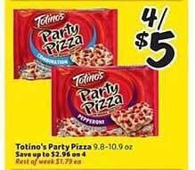 Winn Dixie Totino's Party Pizza offer