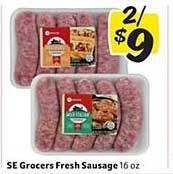 Winn Dixie Se Grocers Fresh Sausage offer