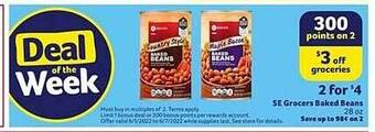 Winn Dixie Se Grocers Baked Beans offer