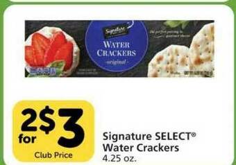Vons Signature Select Water Crackers offer