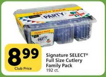 Vons Signature Select Full Size Cutlery Family Pack offer