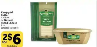 Vons Kerrygold Butter Or Natural Sliced Cheese offer