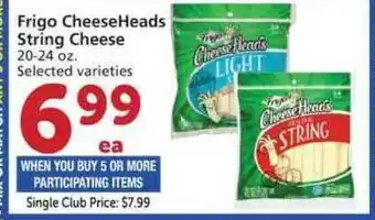 Vons Frigo Cheeseheads String Cheese offer