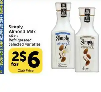 Vons Simply Almond Milk offer