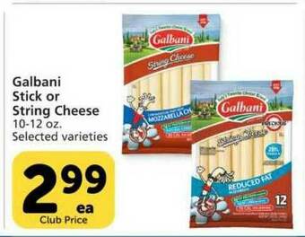 Vons Galbani Stick Or String Cheese offer
