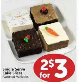 Albertsons Single Serve Cake Slices offer