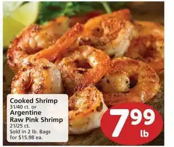 Albertsons Cooked Shrimp Or Argentine Raw Pink Shrimp offer
