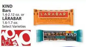 Albertsons Kind Bars Or Larabar offer