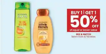 Albertsons Ganier Fructis , Ganier Whole Blends offer