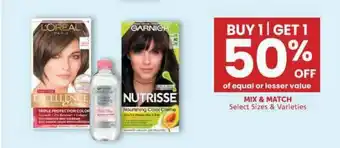 Albertsons L'oreal Paris , Garnier Nutrisse offer