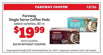 Fareway Fareway Single Serve Coffee Pods offer