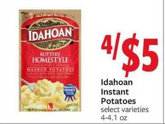 Fareway Idahoan Instant Potatoes offer