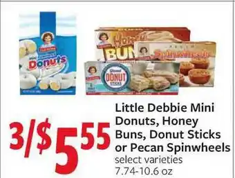 Fareway Little Debbie Mini Donuts, Honey Buns, Donut Sticks Or Pecan Spinwheels offer