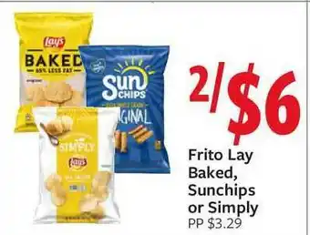 Fareway Frito Lay Baked, Sunchips Or Simply offer